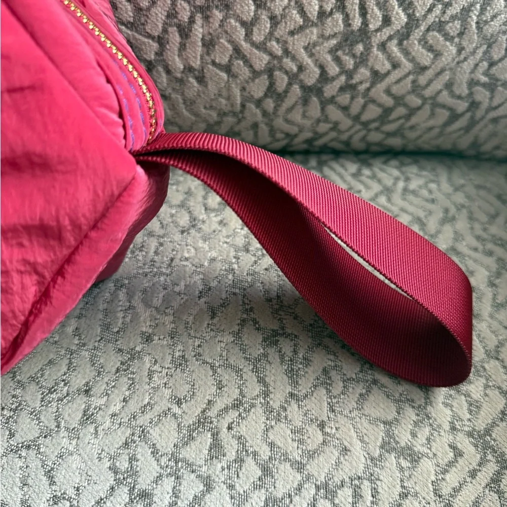 Burberry fuchsia makeup or cosmetics pouch